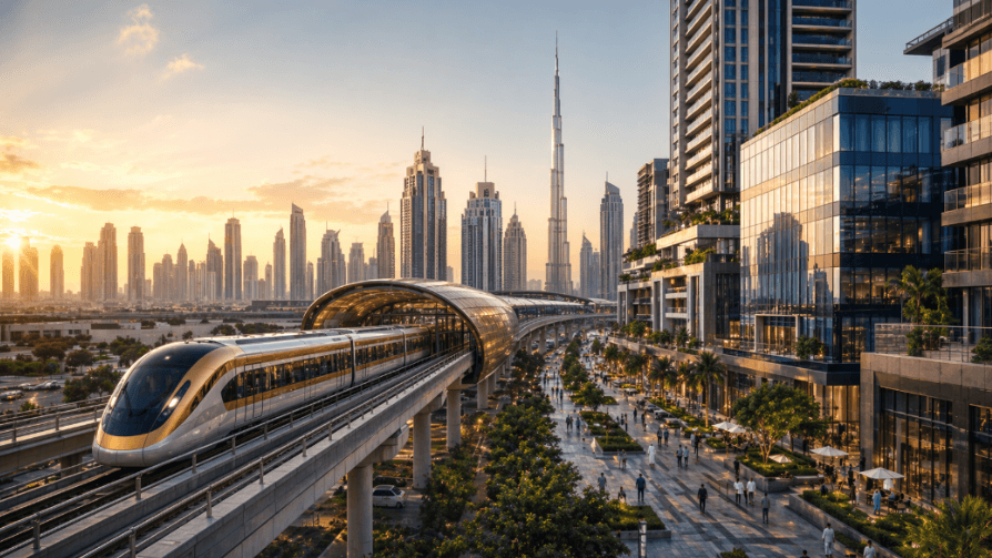 Dubai Metro Gold Line impact on real estate