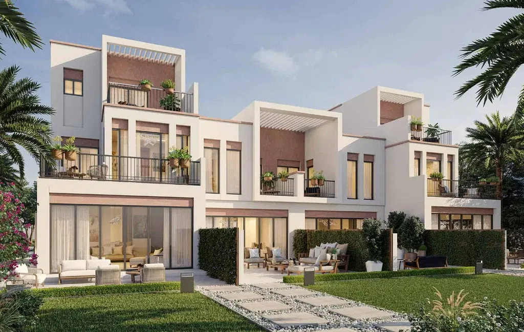 Modern townhouses with landscaped gardens in Dubai